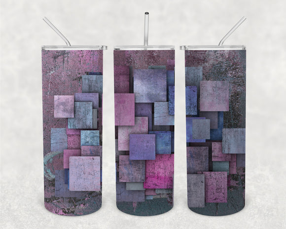 Stacked in Carly 20oz Skinny Tumbler Design for Sublimation
