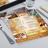 Dine In Menus - 11x17 Laminated