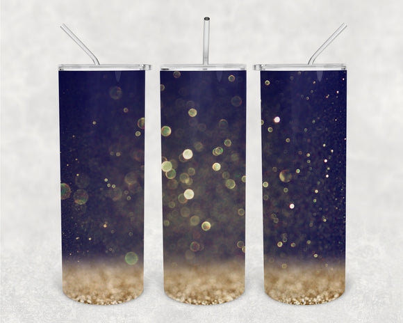 Glitz and Glam 20oz Skinny Tumbler Design for Sublimation