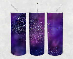 Mystic Glitter 20oz Skinny Tumbler Design for Sublimation