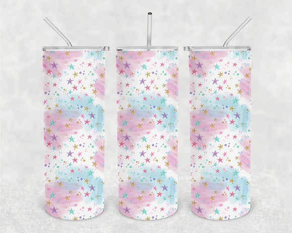 Unicorn Dreams 20oz Skinny Tumbler Design for Sublimation